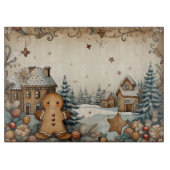 Gingerbrot Mann #3 Küchenabteilung Schneidebrett (Vorderseite)