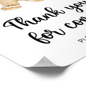 Gingerbrot Mann \ Danke, dass Sie gekommen sind Poster (Ecke)