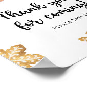 Gingerbrot Mann \ Danke, dass Sie gekommen sind Poster (Ecke)