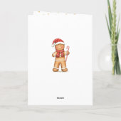 Gingerbrot Mann Haus Grandtochter Weihnachten (Rückseite)