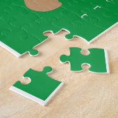 Gingerbrot Mann mit vertikalem Individuelle Name J Puzzle (Seite)