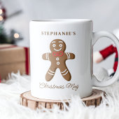 Gingerbrot Mann Personalisiert Name Weihnachten Kaffeetasse