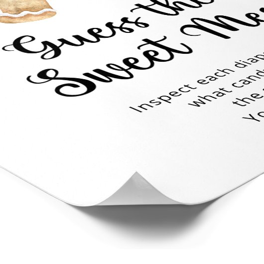 Gingerbrot Mann - Raten Sie mal das süße Durcheina Poster (Ecke)