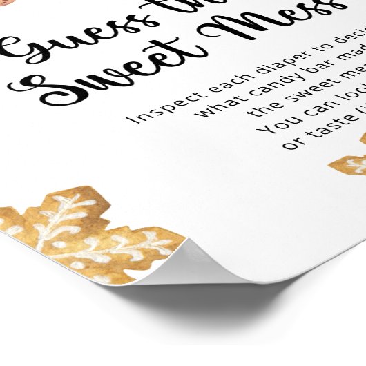 Gingerbrot Mann - Raten Sie mal das süße Durcheina Poster (Ecke)