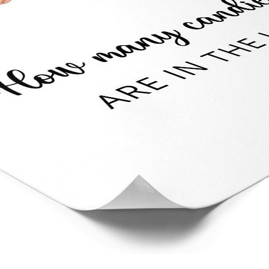 Gingerbrot Mann - Stellen Sie sich vor, wie viele  Poster (Ecke)