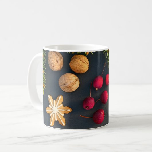 Gingerbrot Mann Weihnachten Kaffeetasse (Vorderseite Links)