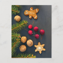 Gingerbrot Mann Weihnachten Postkarte
