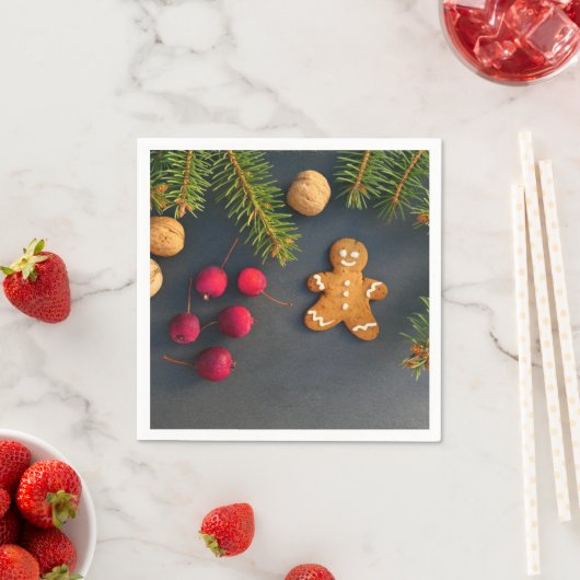 Gingerbrot Mann Weihnachten Serviette (Beispiel)