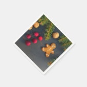 Gingerbrot Mann Weihnachten Serviette (Ecke)