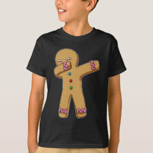 Gingerbrot Mann Weihnachts Hip Hop Dance Dab T-Shirt