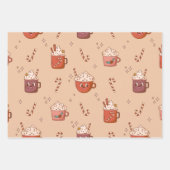 Gingerbrot Mann Weihnachts-Set von 3 Geschenkpapier Set (Vorderseite 2)