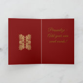 Gingerbrot Mann Weihnachtsgebäck Weihnachtsgebäck Feiertagskarte (Innenseite)