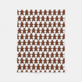 Gingerbrot Mann Weihnachtsgebäck Weihnachtsgebäck Fleecedecke (Vorderseite)