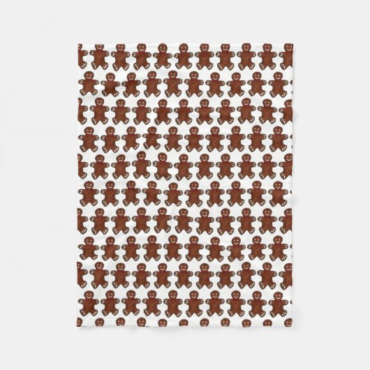 Gingerbrot Mann Weihnachtsgebäck Weihnachtsgebäck Fleecedecke (Vorderseite)