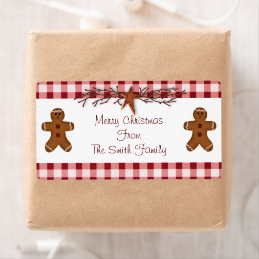 Gingerbrot-Männer-Label (Insitu)