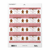 Gingerbrot-Männer-Label (Vorne)