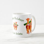 Gingerbrot Männer Personalisiert Weihnachtsfeierta Kaffeetasse (VorderseiteRechts)
