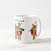 Gingerbrot Männer Personalisiert Weihnachtsfeierta Kaffeetasse (VorderseiteRechts)