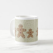 Gingerbrot Männer Tasse (Vorderseite Links)