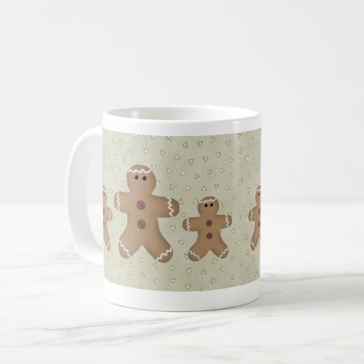 Gingerbrot Männer Tasse (Vorderseite Links)