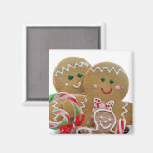 Gingerbrot Männer Weihnachten Magnet (Vorderseite/Rückseite)