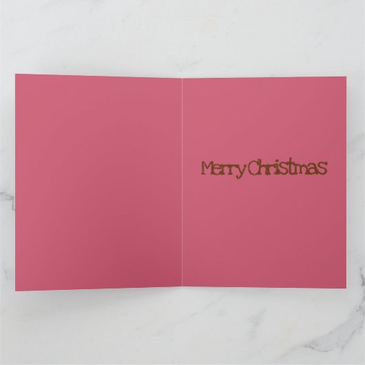 Gingerbrot Männer Weihnachtsgrüße Karte (Innenseite)