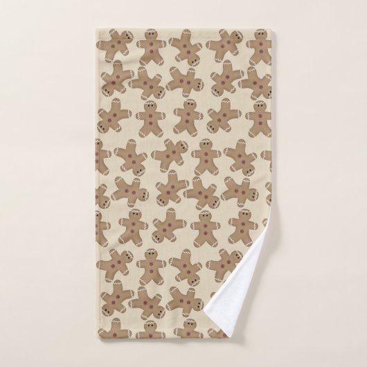 Gingerbrot Männer Weihnachtshandtuch Set (Handtuch)