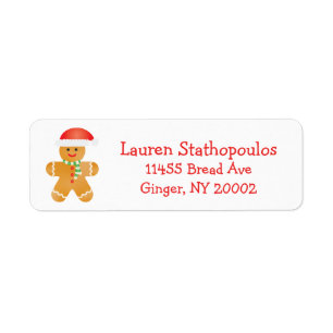 Gingerbrot Männer Weihnachtsmannmütze