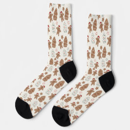 Gingerbrot Männer Weihnachtssocken Socken