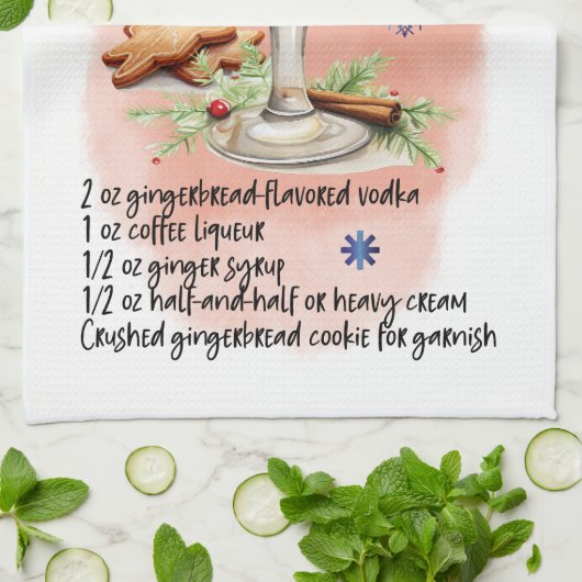 Gingerbrot Martini Rezept Essenzielle Kochen Geschirrtuch (Gefaltet)