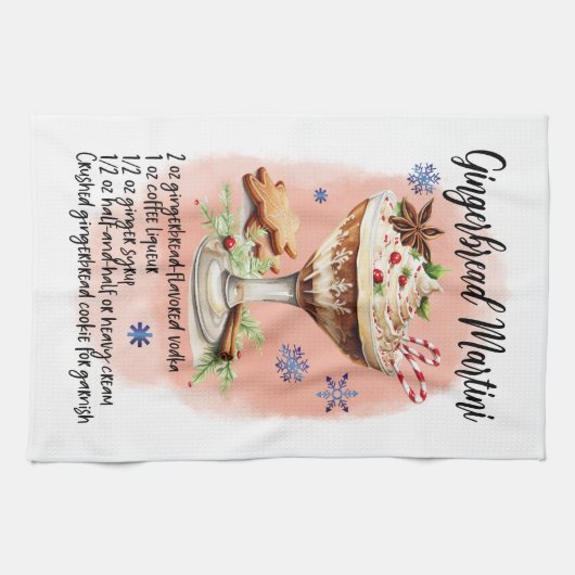 Gingerbrot Martini Rezept Essenzielle Kochen Geschirrtuch (Horizontal)