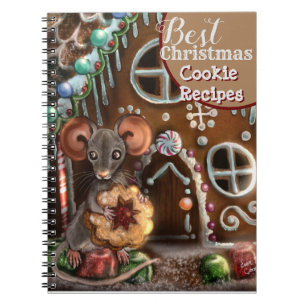 Gingerbrot Maus Weihnachtskochtelefonie Rezept Notizblock