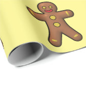 Gingerbrot Men Cookies Muster Geschenkpapier (Rolleneckpunkt)