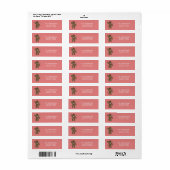 Gingerbrot Men Holiday Address Label (Vorne)