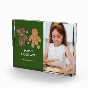 Gingerbrot Men Holiday Foto Block