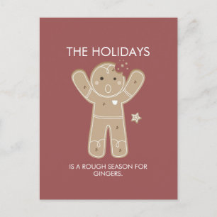 Gingerbrot Men Holiday Postkarte