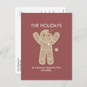Gingerbrot Men Holiday Postkarte (Vorne/Hinten)