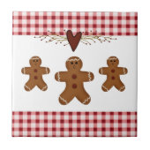 Gingerbrot Men Tile Fliese (Vorderseite)