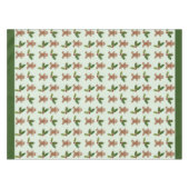 Gingerbrot Men und Holly Pattern Green Tischdecke (Vorderseite (Horizontal))