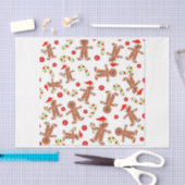 Gingerbrot-Menschenspinnpapier Seidenpapier (Handwerk)