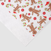 Gingerbrot-Menschenspinnpapier Seidenpapier (Ausschnitt)