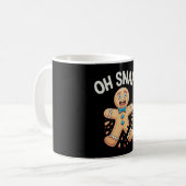 Gingerbrot Oh Snap Weihnachtskeks Backen Weihnacht Kaffeetasse (Vorderseite Links)