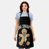 Gingerbrot Oh Snap Weihnachtskeks Backen Weihnacht Schürze (Getragen)