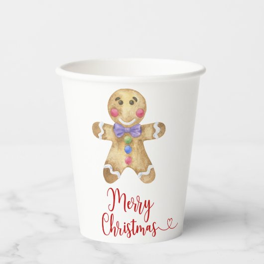 Gingerbrot Pappbecher (Vorderseite)