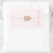 Gingerbrot Party Danke Rectangle Stickers (Tasche)