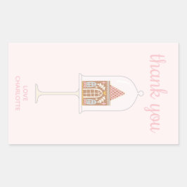 Gingerbrot Party Danke Rectangle Stickers