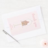 Gingerbrot Party Danke Rectangle Stickers (Umschlag)