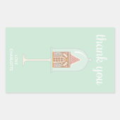 Gingerbrot Party Danke Stickers (Vorderseite)