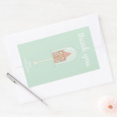 Gingerbrot Party Danke Stickers (Umschlag)