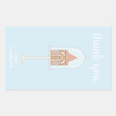 Gingerbrot Party Danke Stickers (Vorderseite)